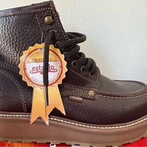 Men's Brown Leather work Boots